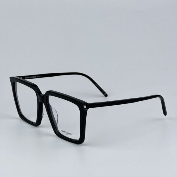 Saint Laurent SL474OPT 001 BRAND NEW Eyeglasses Black Square Unisex - Picture 6 of 12